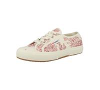 SUPERGA Baskets basses 'Toile de Jouy' crème / rouge, Taille 38