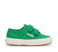 Chaussures Superga 2750 Cotjstrap Classic vert blanc enfant - 33