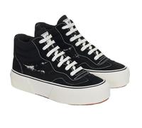 Superga - Baskets REVOLLEY Swallowtail - Femme (38 FR) (Noir/Blanc Ivoire)