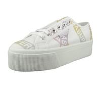 SUPERGA Chaussure à lacets jaune / violet / blanc, Taille 42
