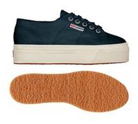 SUPERGA Chaussures 2790ACOTW LINEA UP AND DOWN pour Adulte, chaussures modèle plateforme, couleur unie Bleu G