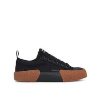 Superga Chaussures à Lacets pour Femme Basse, en Tissu Noir