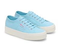 Superga - Chaussures à Semelles compensées - Adulte (39 FR) (Bleu Clair/Ivoire)