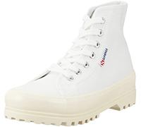 SUPERGA Femme 2341 Alpina Gum Plat Oxford, White Shiny Offwhite, 35 EU