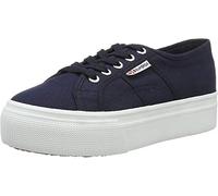Superga Femme 2790acotw Linea Up And Down Chaussures de Gymnastique, Bleu Navy Fwhite F43, 41 EU