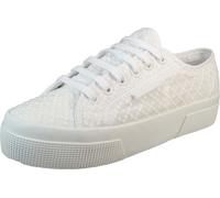 Superga Femme Baskets 2740 Platform Macrame Rhombus Low Top S2126MW Blanc
