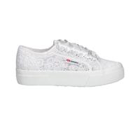 Superga - Flower Macramé - Femme - Chaussures - Blanc - Taille: 37 EU