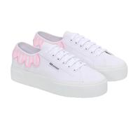 Superga Leggera 3740 Baskets à plateforme unisexe pour adulte, Rose Nosegay Blanc, 40 EU