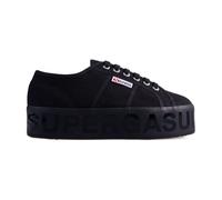 Superga - W 2790 Shiny Printed Platform - Femme - Chaussures - Noir - Taille: 36 EU