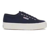 Superga Women's Platform Canvas Trainers Navy F Avorio 6 (39.5) Female
