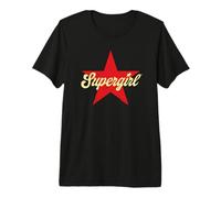 Supergirl 2026 Script Logo Star T-Shirt Haut de Gamme