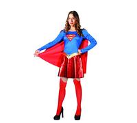Supergirl Costume déguisement Fille Femme Adulte Original DC Comics (Taille S)