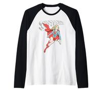 Supergirl in Flight Manche Raglan