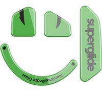 Superglide 2 - New Controllable Speed Textured Surface Smoothest Mouse Feet/Glides Made with Ultra Strong Glass Smooth and Durable Sole for Razer Viper V3 Pro [White]