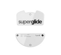 Superglide 2 - New Controllable Speed Textured Surface Smoothest Mouse Feet/Glides Made with Ultra Strong Glass Smooth and Durable Sole for Razer Viper V3 Pro [White]