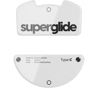 Superglide 2-New Controllable Speed Textured Surface Smoothest Mouse Feet/Glides Made with Ultra Strong Glass Smooth and Durable Sole for Razer Viper V3 Pro [White]