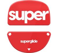 Superglide 2 ¿ Patins De Souris En Verre Ultra Résistant,Ultra Rapide,Lisse Et Durable Pour Vaxee Xe Wireless [Rouge]