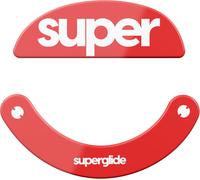 Superglide 2-Ultra Strong Glass Mouse Pads Ultra Fast Smooth Durable for Pulsar Xlite Series [Red]