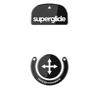 Superglide - Patins de Souris en Verre Ultra résistant, Ultra Rapide, Lisse et Durable pour Logitech G Pro X Superlight (Noir)