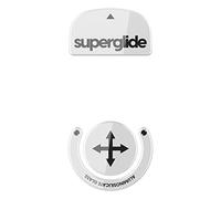Superglide - Patins de Souris en Verre Ultra résistant, Ultra Rapide, Lisse et Durable pour Logitech G Pro X Superlight (Blanc)