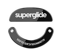 Superglide - Patins de Souris en Verre Ultra résistant, Ultra Rapide, Lisse et Durable pour Pulsar X2 (Noir)