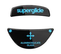 Superglide - Patins de Souris en Verre Ultra résistant, Ultra Rapide, Lisse et Durable pour Roccat Kone Pro/Pro Air [Noir]