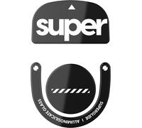 Superglide2-New Textured Surface with Controllable Speed,Ultra-Resistant Glass Feet/Skids,Smooth and Durable Sole for Logitech G Pro X Superlight2 [Black]