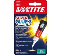 Loctite Colle cyanoacrylate SUPERGLUE-3 Power Gel tube 3 g – Blister 12 unités
