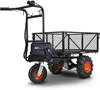 SuperHandy Brouette électrique 48 V, Charge 230 kg, Traction 460 kg
