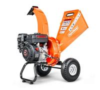 SuperHandy Mini broyeur de branches, 196 cm³, coupe jusqu’à 50 mm | Rapport 15:1; construction en acier robuste pour l’entretien du jardin, l’aménagement paysager et le nettoyage saisonnier