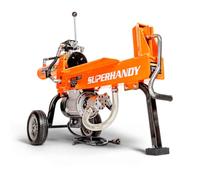 SuperHandy Scie à bois électrique portable 16 tonnes 500 mm de longueur de bûche 2 vitesses 10 GPM Pompe à engrenages hydraulique Moteur 1500 watts Coin en acier horizontal à pleine largeur pour