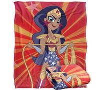 SUPERHERO GIRLS - Plaid Super Doux Superhero DC Silky Touch pour Filles 152 x 127 cm
