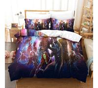 Superhero Housse De Couette Movie Posters D Motif Imprim¿¿ Parure De Lit En Microfibre Avec Fermeture ¿¿Clai Avec Taies D'oreiller Single£¿Xcm£©