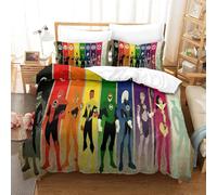 Superhero Parure De Lit Pi¿¿Ces ¿¿ Movie Posters Th¿¿Me Imprim¿¿ En D, Avec Housse De Couette ¿¿ Fermeture ¿¿Clair Dissimul¿¿E, Housse De Couette Super Douc