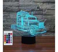 SUPERHONGJIHAO Veilleuse LED 3D pour enfants avec télécommande - 16 couleurs changeantes - Cadeau de Noël ou d'anniversaire pour enfant