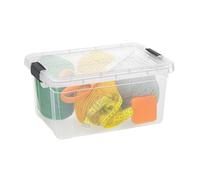 Superio Boîte de rangement transparente avec couvercle, bacs en plastique de 6,75 litres pour organiser, caisses empilables, sans BPA, non toxique, sans odeur, organiseurs pour la maison, le bureau,