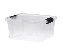 Superio Boîte de rangement transparente avec couvercle, bacs en plastique de 6,75 litres pour organiser, caisses empilables, sans BPA, non toxique, sans odeur, organiseurs pour la maison, le bureau,
