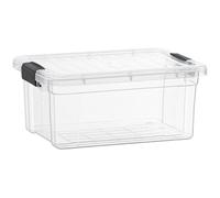 Superio Boîte de rangement transparente avec couvercle, bacs en plastique pour organisation, caisses empilables, sans BPA, non toxique, sans odeur, organiseurs pour la maison, le bureau, l'école et le
