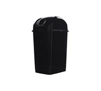 Superio Mini Poubelle de Bureau avec Couvercle basculant en Plastique Portable pour comptoir, Bureau, Maquillage, Salle de Bain, Voiture, sous évier, dortoir, Poubelle compacte de 5 l (Noir)