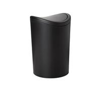 Superio Poubelle de salle de bain moderne, noire