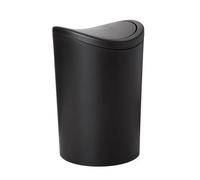 Superio Poubelle de salle de bain moderne, noire