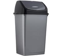 Superio Poubelle, Gris et Noir, 13 Gallon
