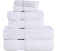 Superior Collection - Ensemble de Serviettes de Bain très Douces et absorbantes, Coton, Blanc, Lot de 2