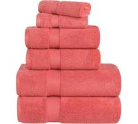 Superior Collection - Ensemble de Serviettes de Bain très Douces et absorbantes, Coton, Corail, Lot de 2