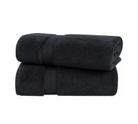 Superior Collection - Ensemble de Serviettes Super Douces et absorbantes, Coton, Noir, 3 pièces