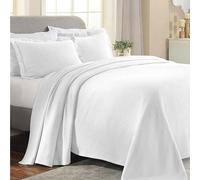 Superior Couvre-lit, Coton, Blanc, lit jumeau
