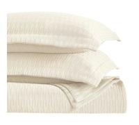 Superior Couvre-lit en Coton Ivoire King Size