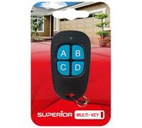 Superior Electronics SUPRF004 Multi-Key Télécommande Universelle à Quatre canaux, fréquence Variable de 433,92 à 898 MHz, Code Fixe