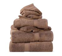 Superior - Ensemble de Serviettes, 6 pièces, Coton supérieur de 900 grammes, Chocolat
