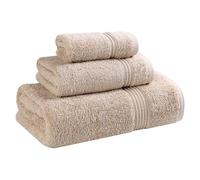 Superior - Ensemble de Serviettes, Coton, Taupe, 3 pièces